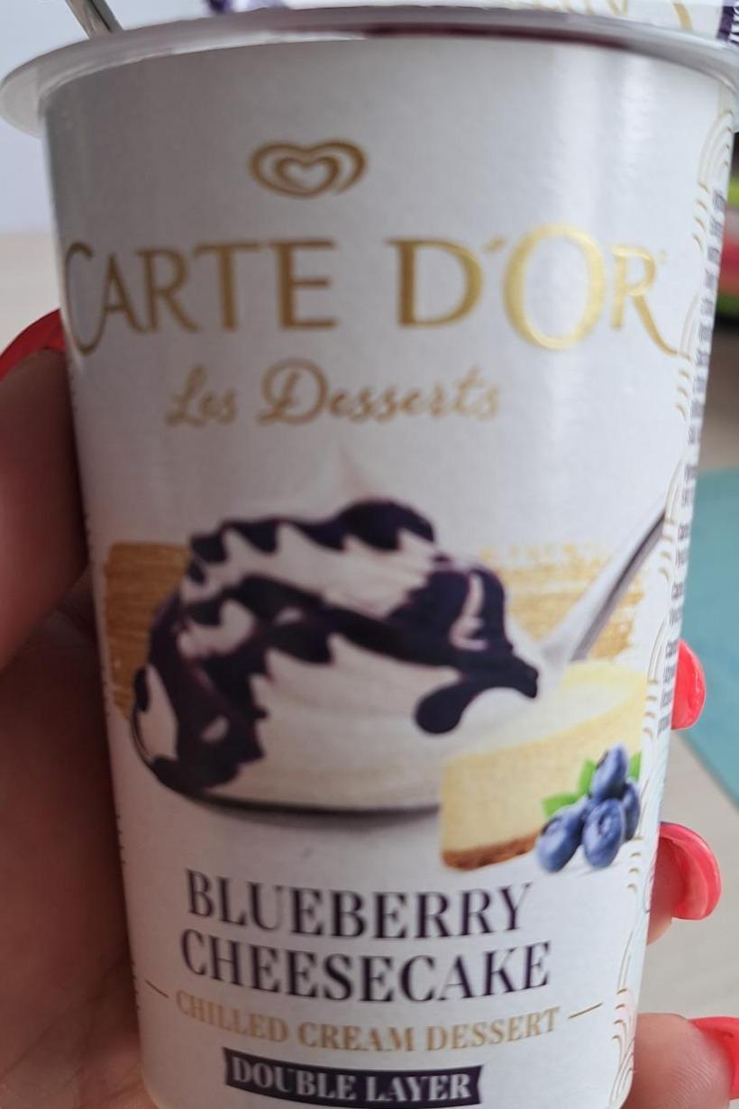 Zdjęcia - Les Desserts Blueberry Cheesecake cream dessert Carte d'Or
