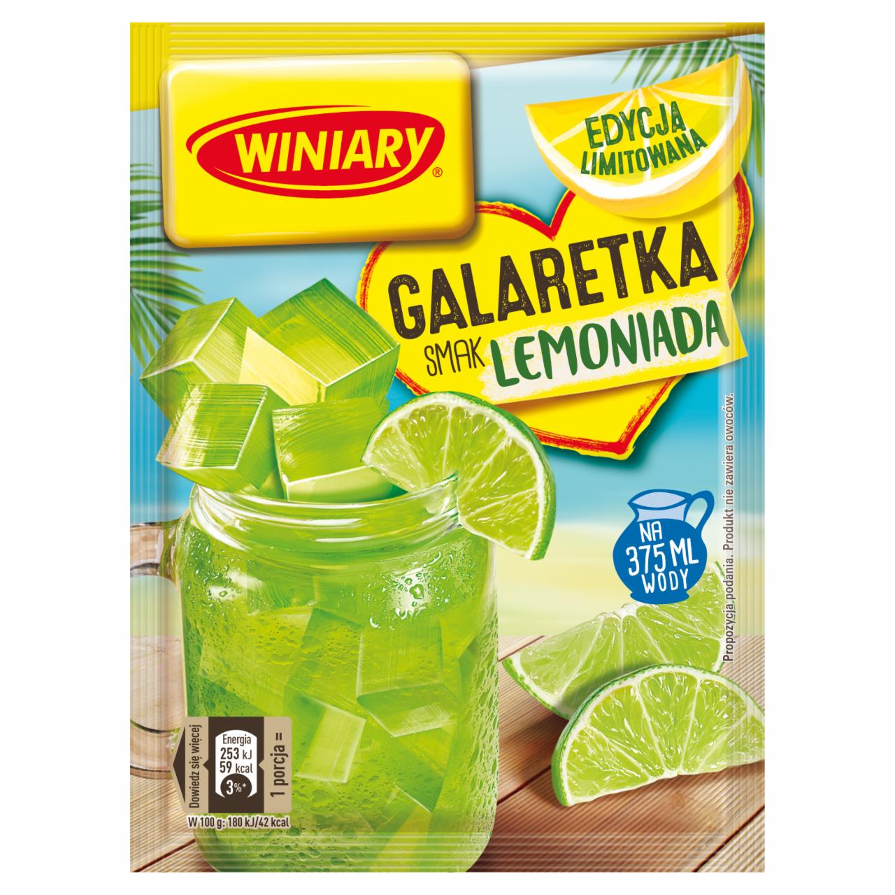 Zdjęcia - Winiary Galaretka smak lemoniada 47 g