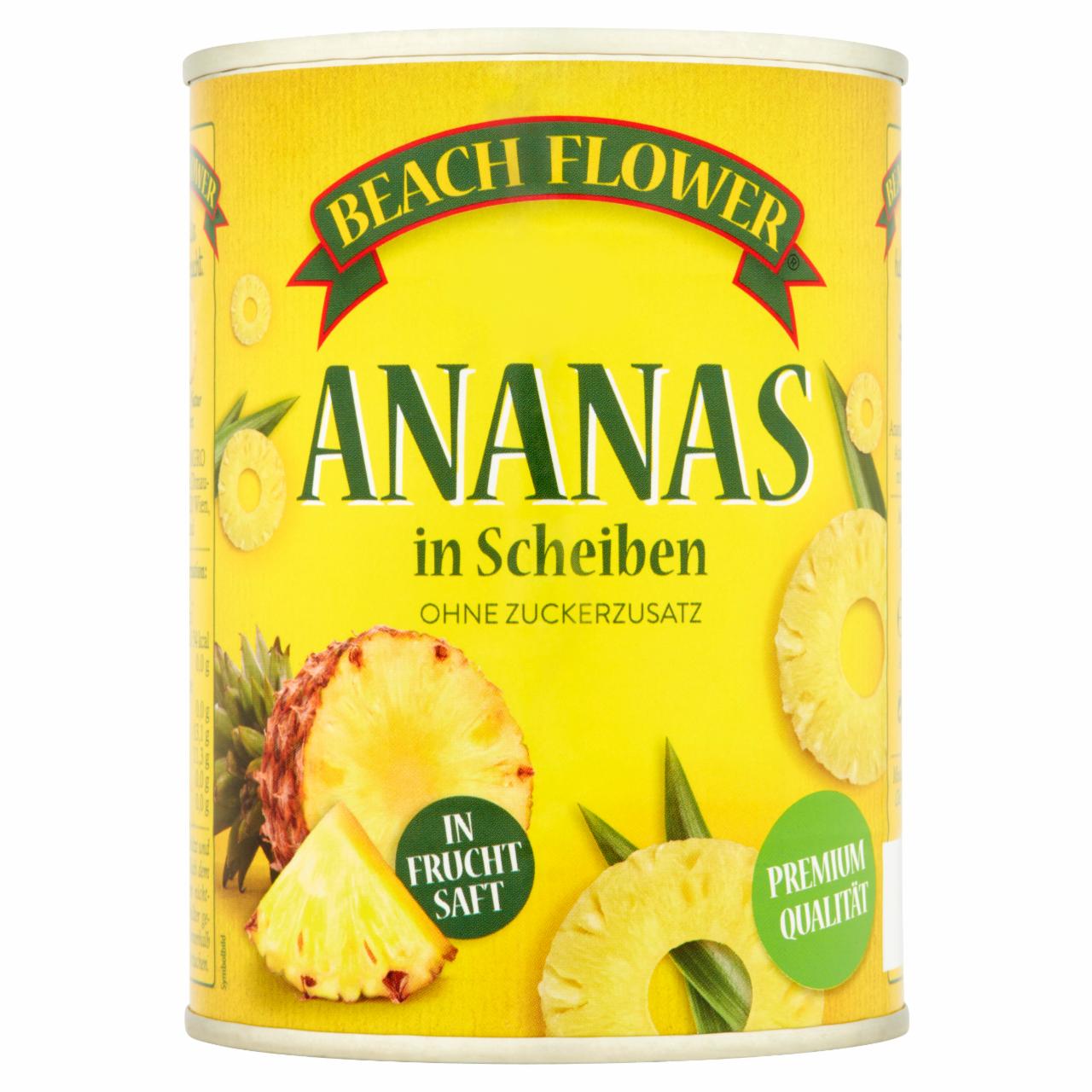 Zdjęcia - Beach Flower Ananas plastry w soku ananasowym 565 g