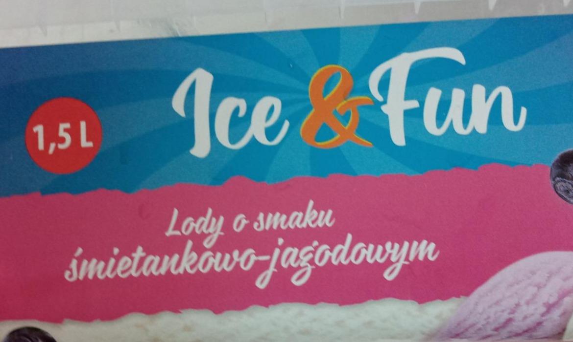 Zdjęcia - Ice Fun lody o smaku śmietankowo jagodowym