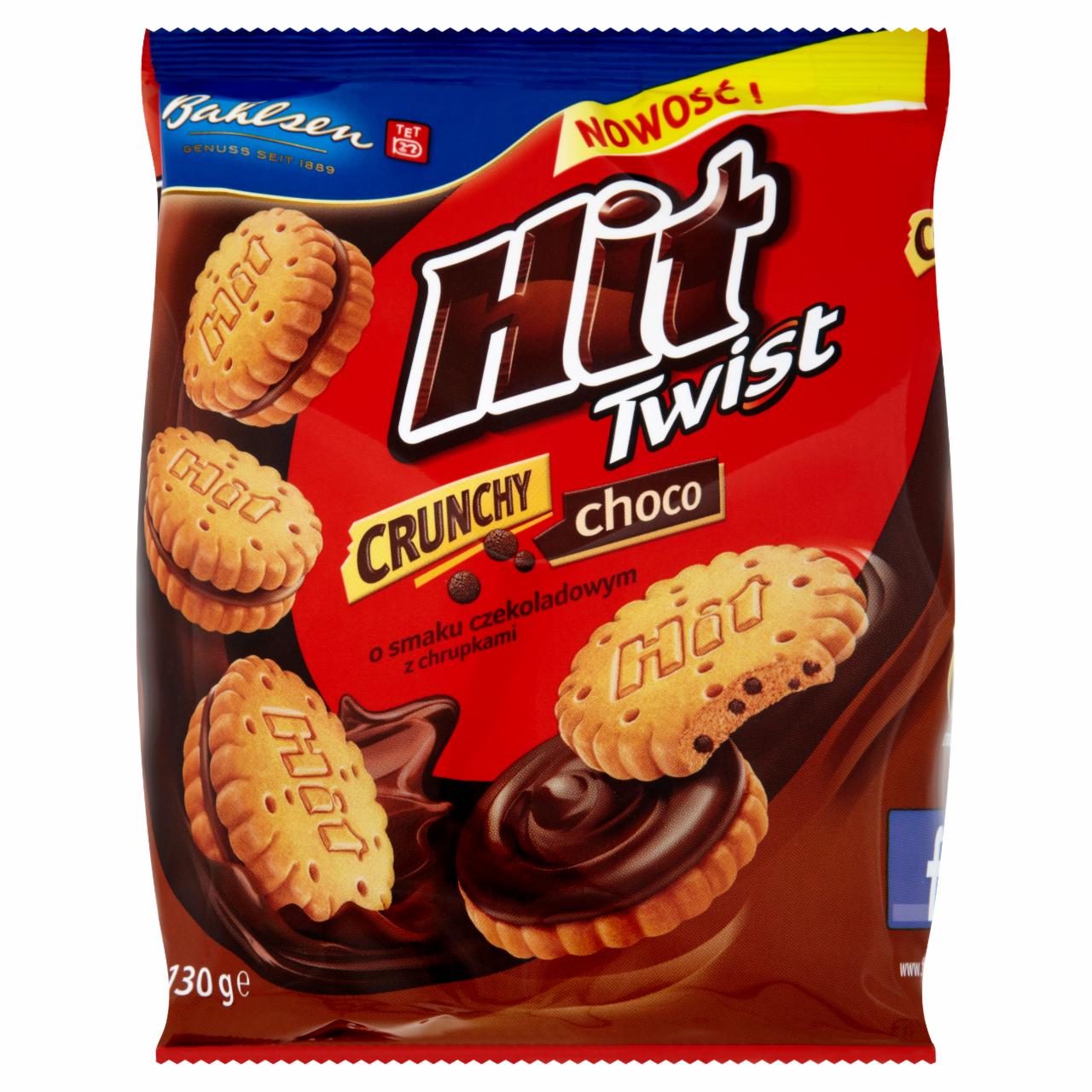 Zdjęcia - Hit Twist Crunchy Choco o smaku czekoladowym z chrupkami Markizy 130 g