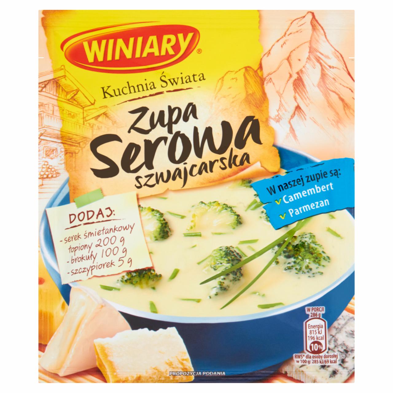 Zdjęcia - Winiary Kuchnia Świata Zupa serowa szwajcarska 42 g