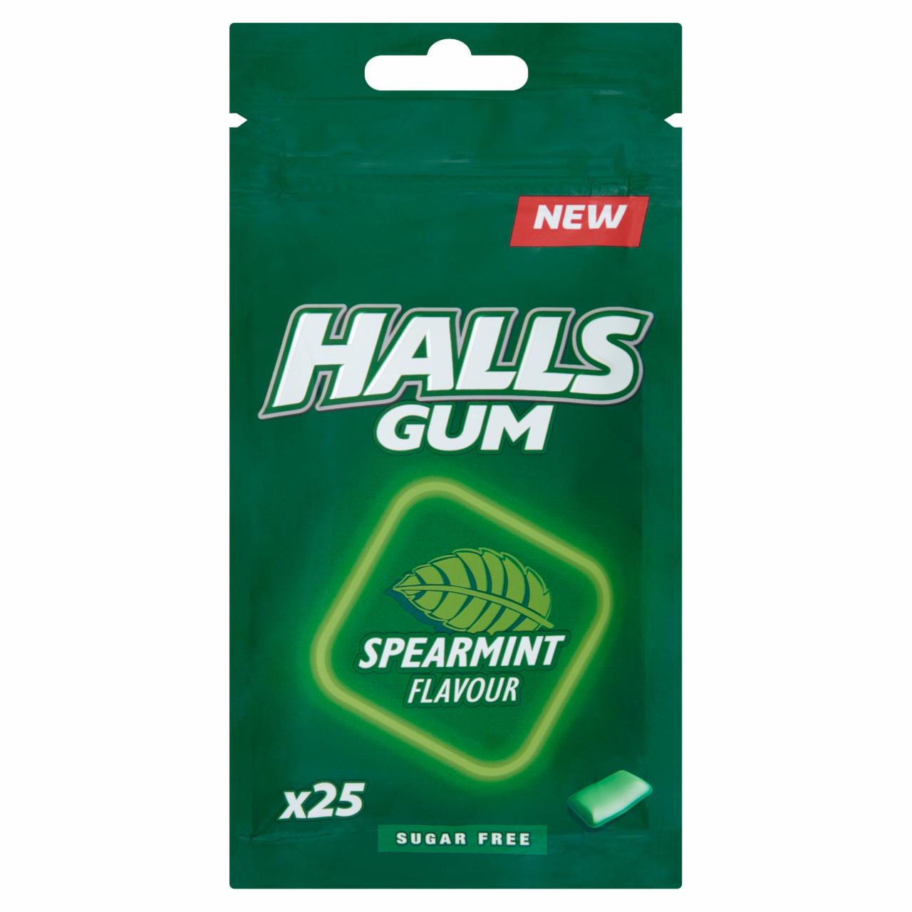 Zdjęcia - Halls Gum Guma do żucia bez cukru o smaku miętowym 36,5 g (25 sztuk)