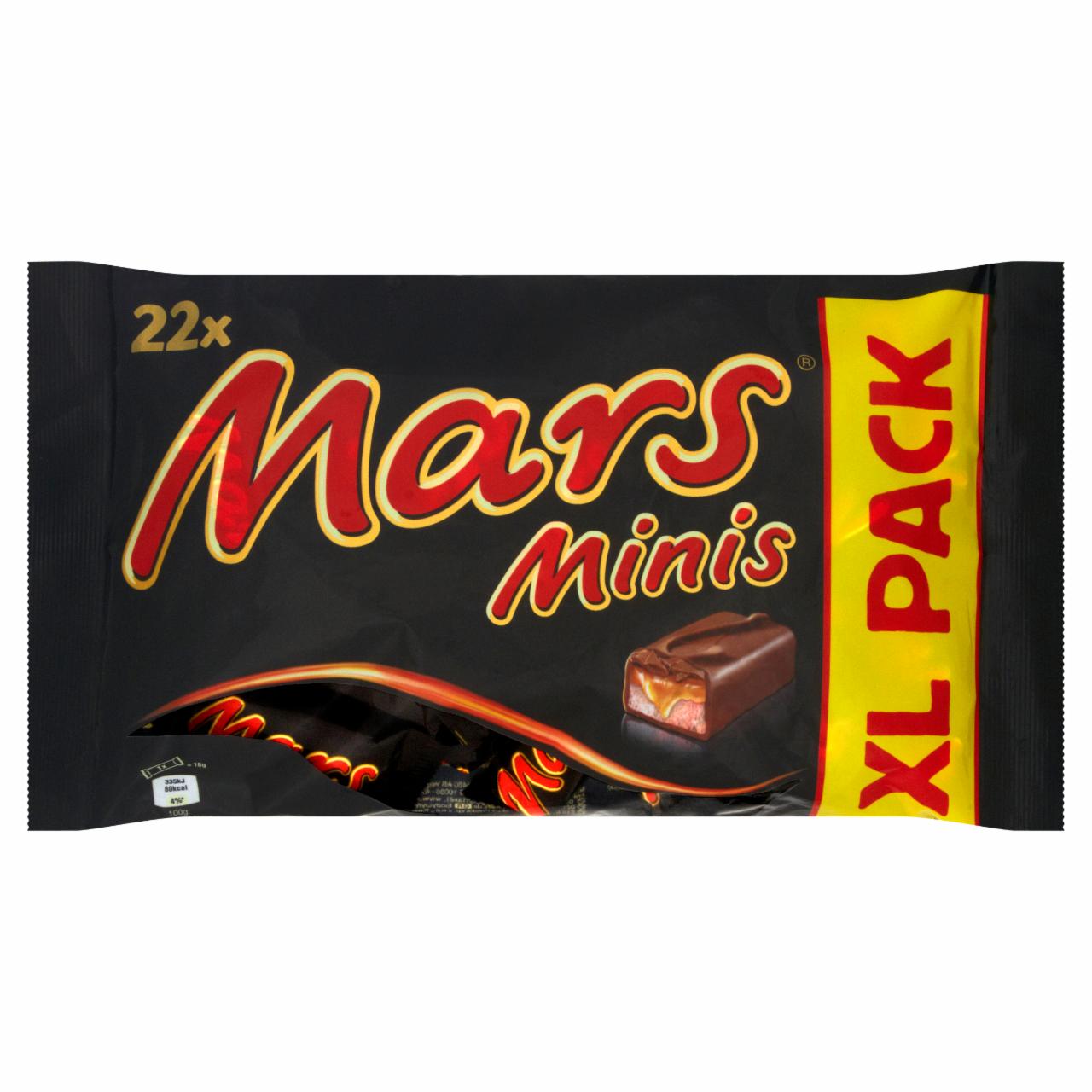 Zdjęcia - Mars Minis Batoniki z nugatowym nadzieniem oblane karmelem i czekoladą 443 g