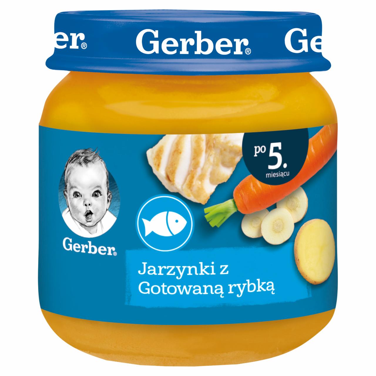 Zdjęcia - Gerber Jarzynki z gotowaną rybką po 5. miesiącu 125 g