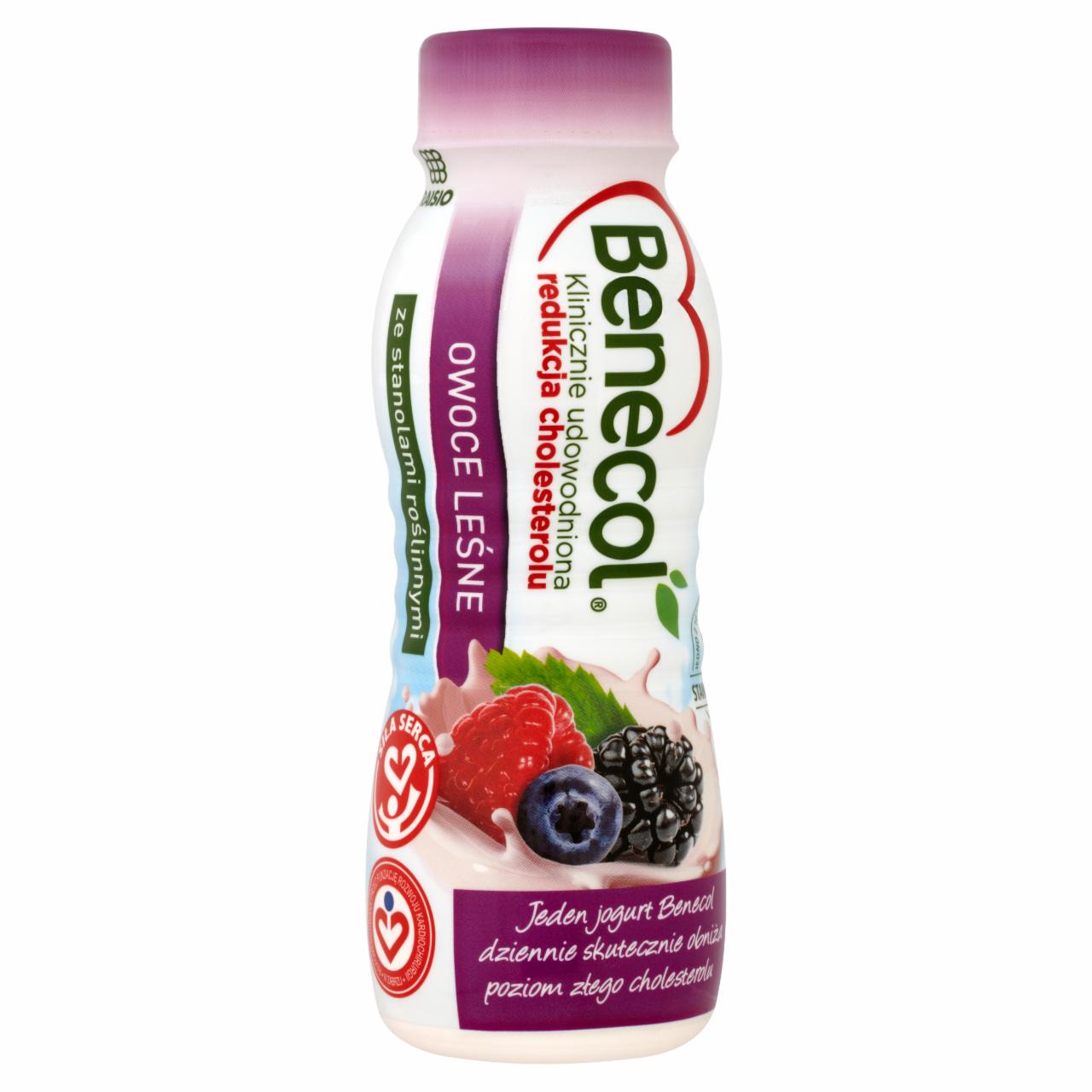 Zdjęcia - Benecol Jogurt pitny Owoce leśne 250 ml