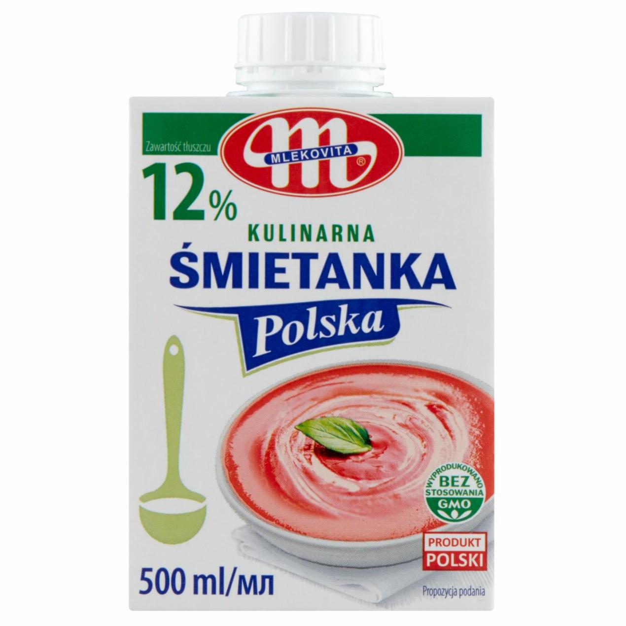 Zdjęcia - Mlekovita Śmietanka Polska kulinarna 12 %