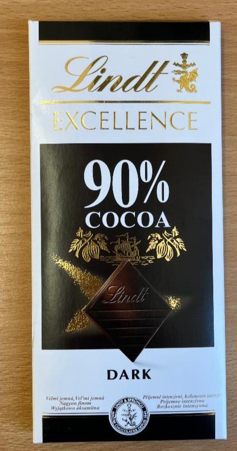Zdjęcia - Excellence 90% cocoa czekolada gorzka Lindt