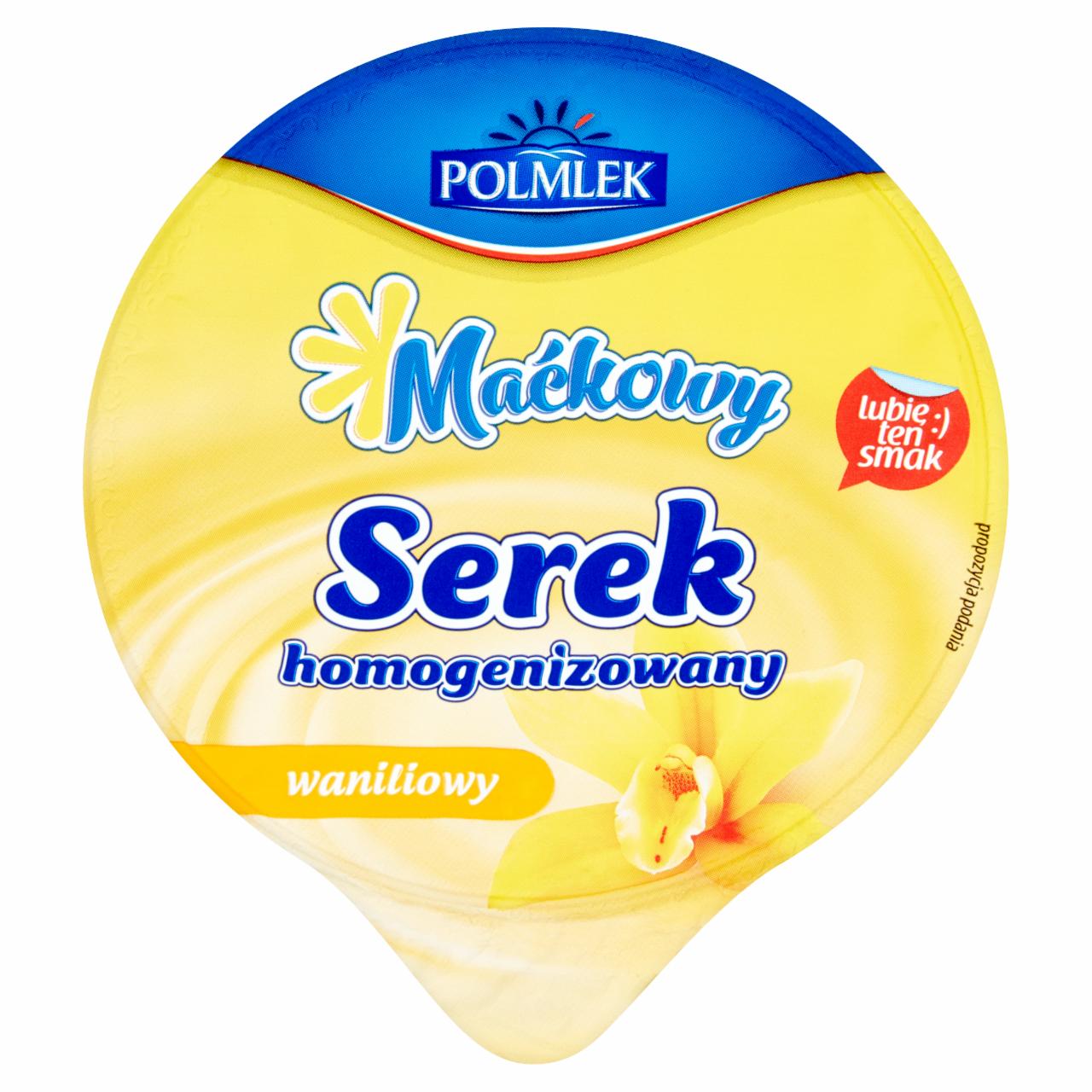 Zdjęcia - Polmlek Maćkowy Serek homogenizowany waniliowy 250 g