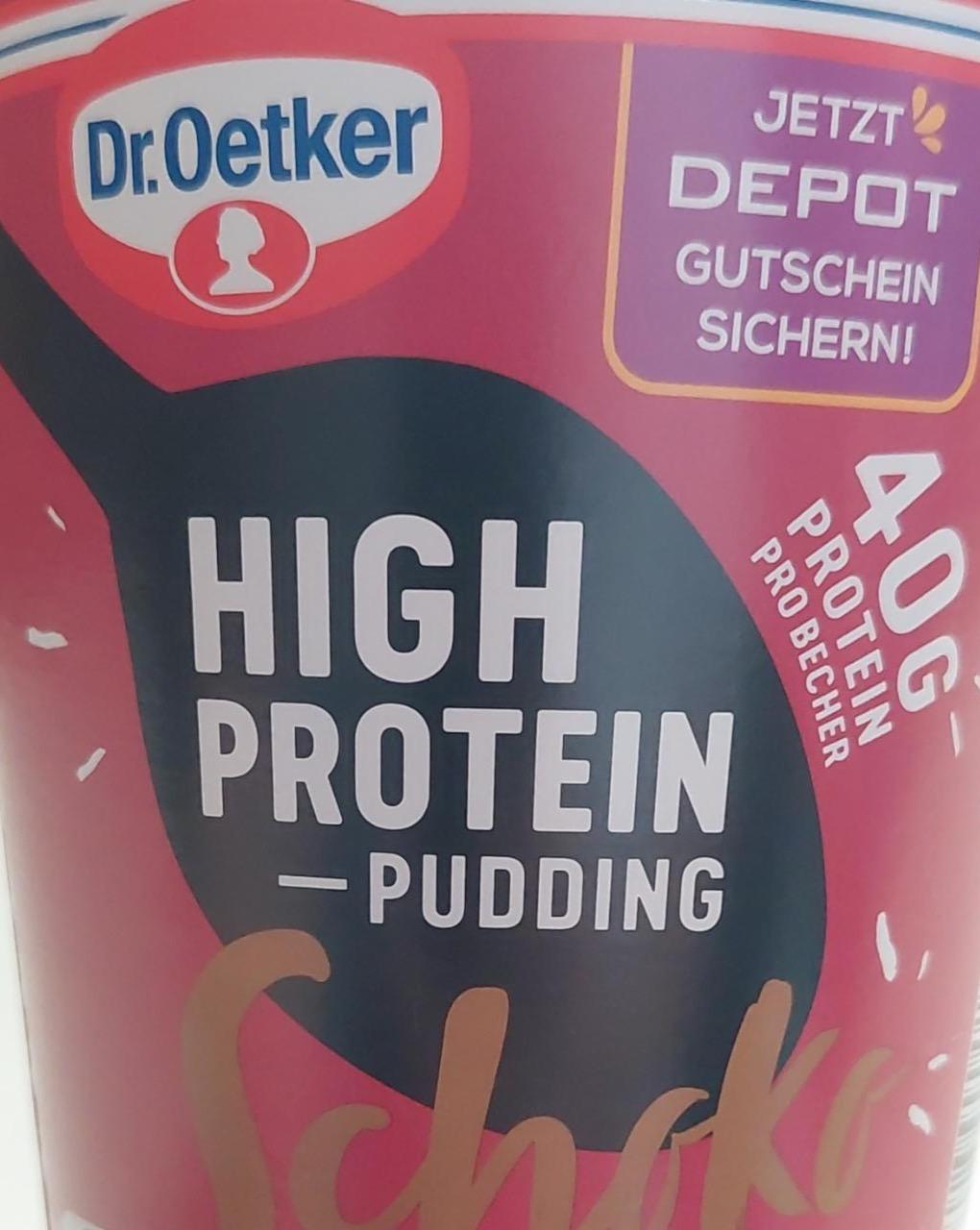 Zdjęcia - High protein pudding schoko Dr.Oetker