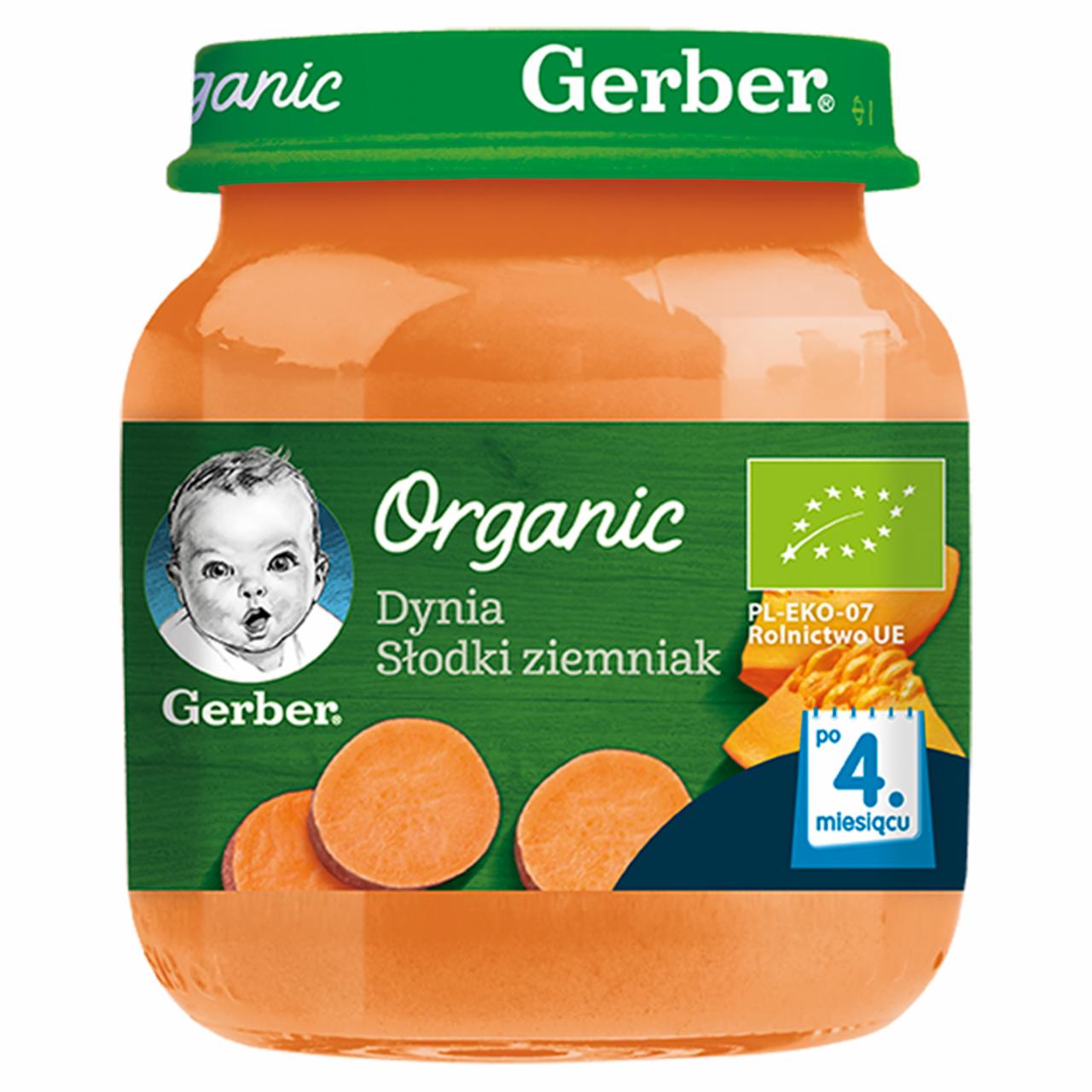 Zdjęcia - Gerber Organic Dynia słodki ziemniak dla niemowląt po 4. miesiącu 125 g