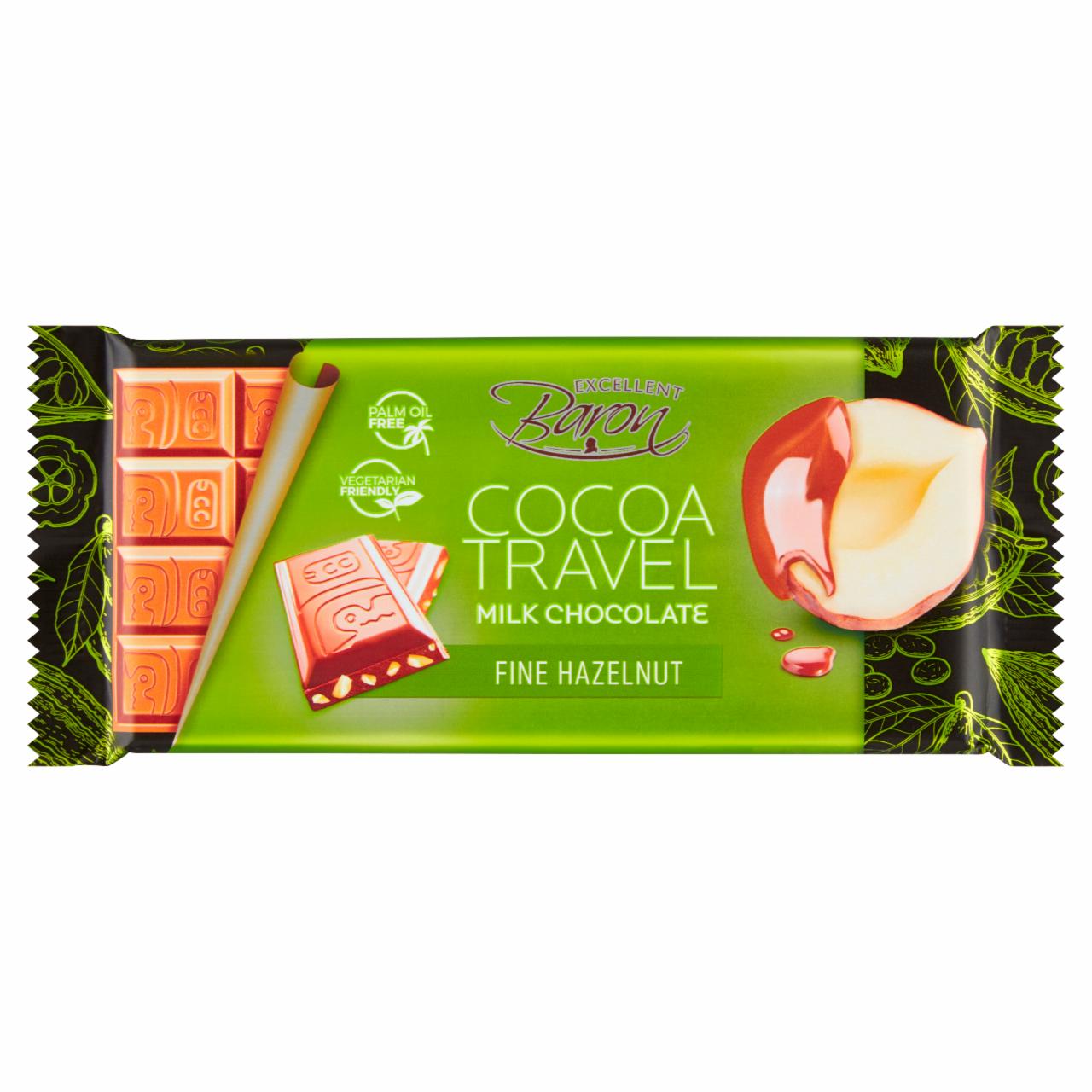 Zdjęcia - Excellent Baron Cocoa Travel Czekolada mleczna z orzechami laskowymi 90 g