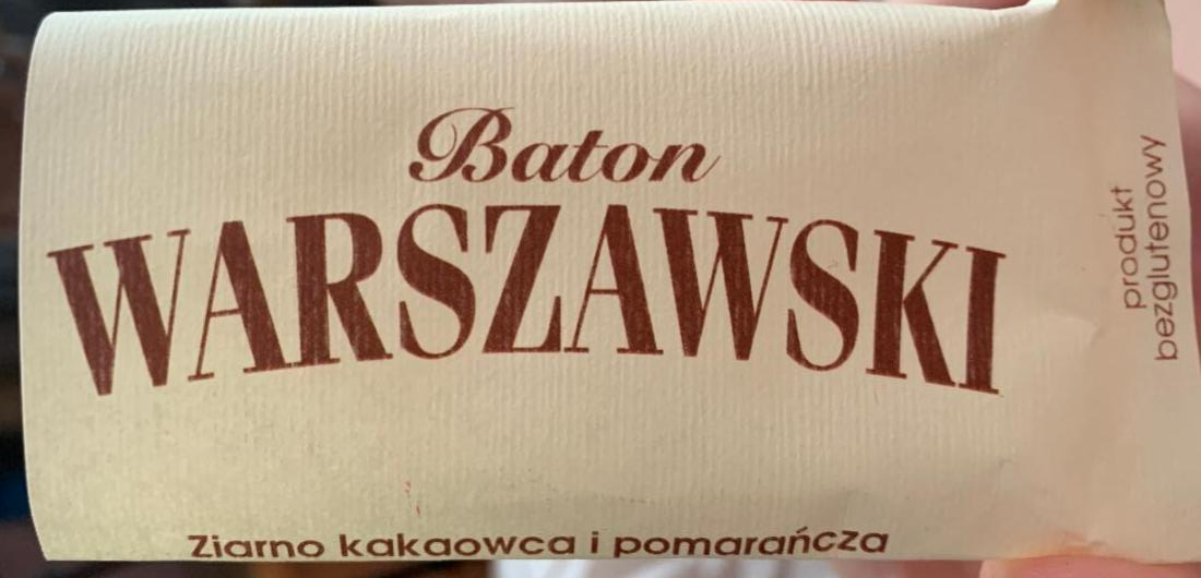 Zdjęcia - Baton ziarno kakaowca i pomarańcza bezglutenowy Warszawski