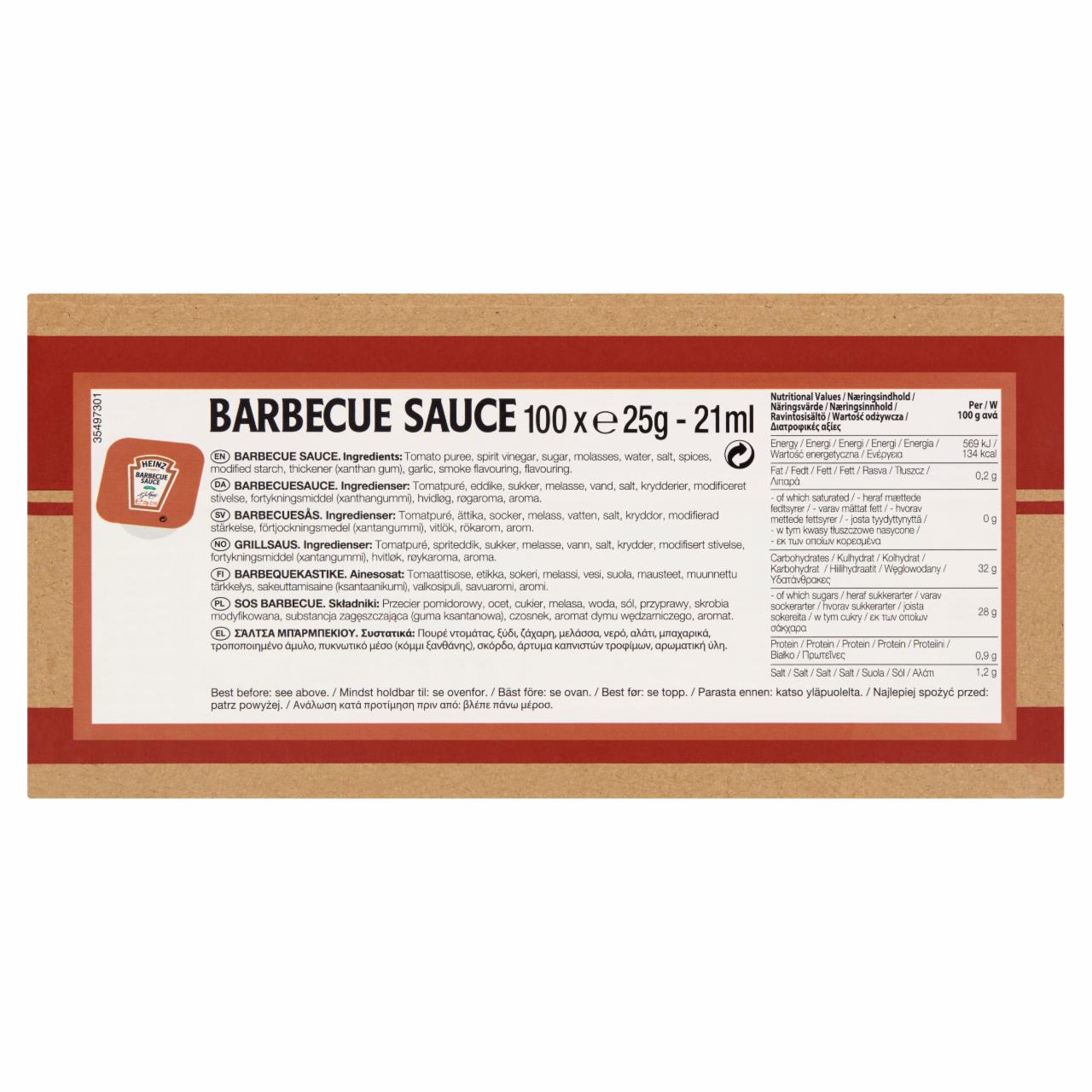 Zdjęcia - Heinz Foodservice Sos barbecue 100 x 25 g