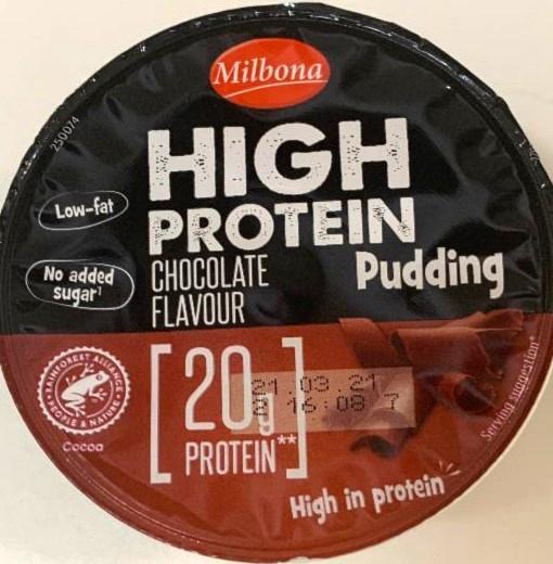Zdjęcia - High protein pudding chocolate flavour Milbona