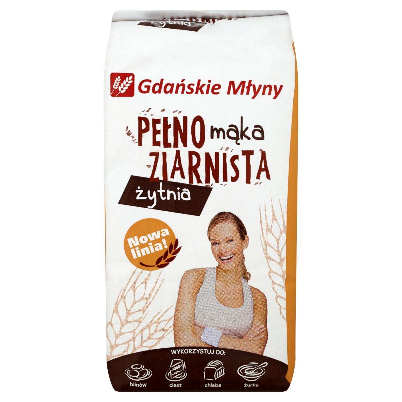 Zdjęcia - Gdańskie Młyny Mąka pełnoziarnista żytnia 1 kg