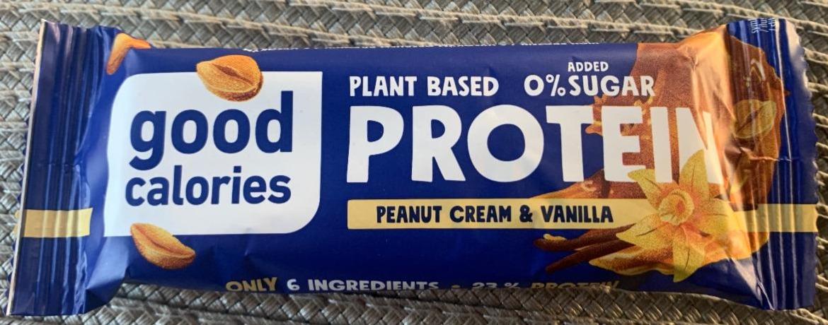 Zdjęcia - Plant based protein Peanut cream & Vanilla Good calories
