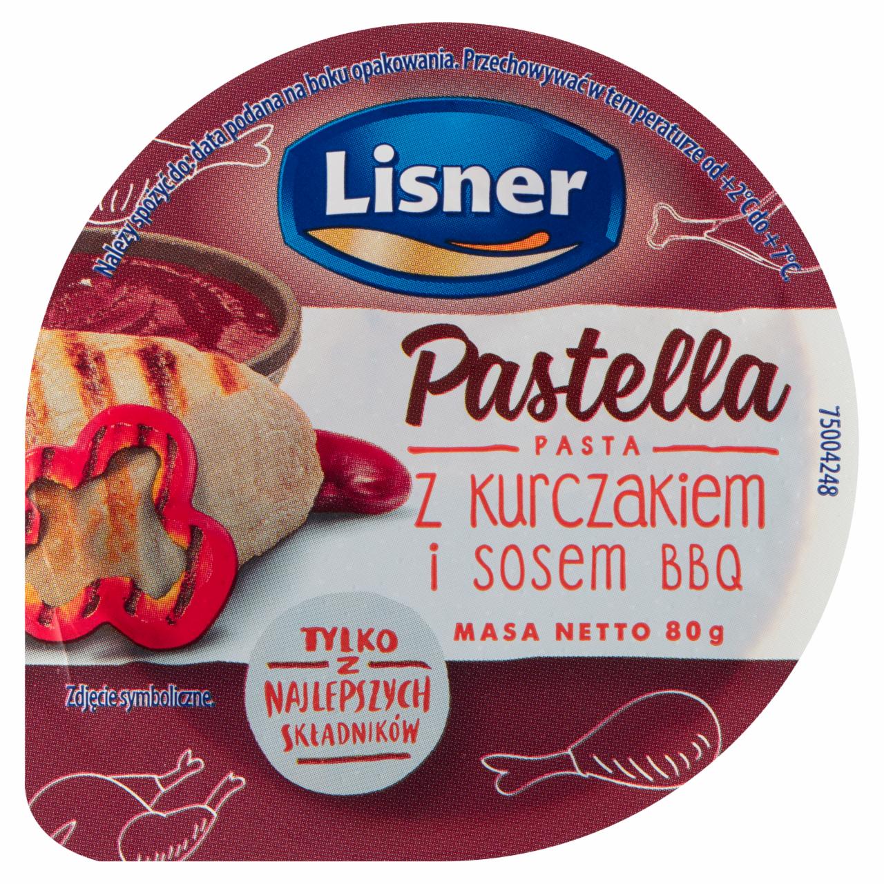 Zdjęcia - Lisner Pastella Pasta z kurczakiem i sosem BBQ 80 g