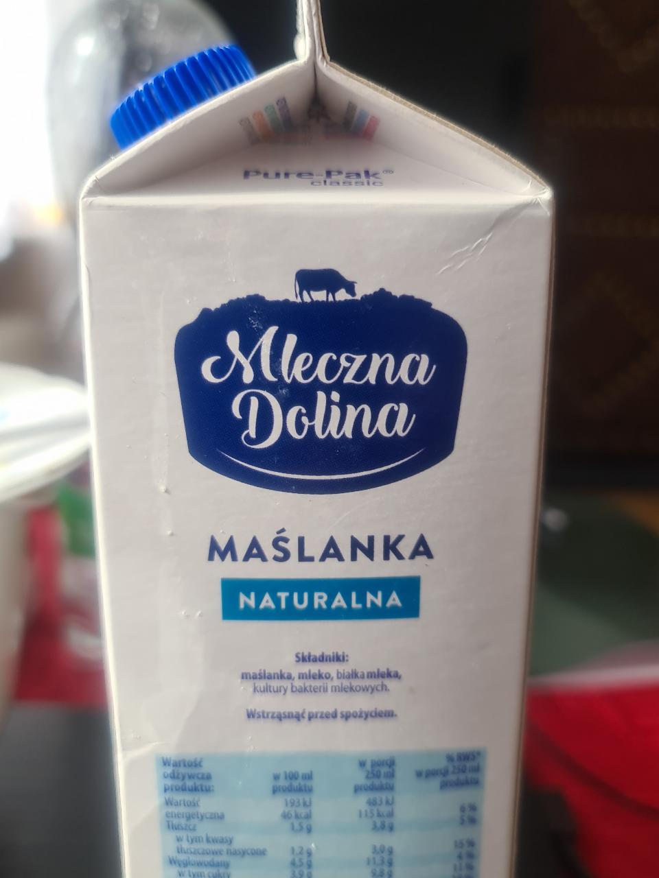 Zdjęcia - Maślanka naturalna Mleczna Dolina