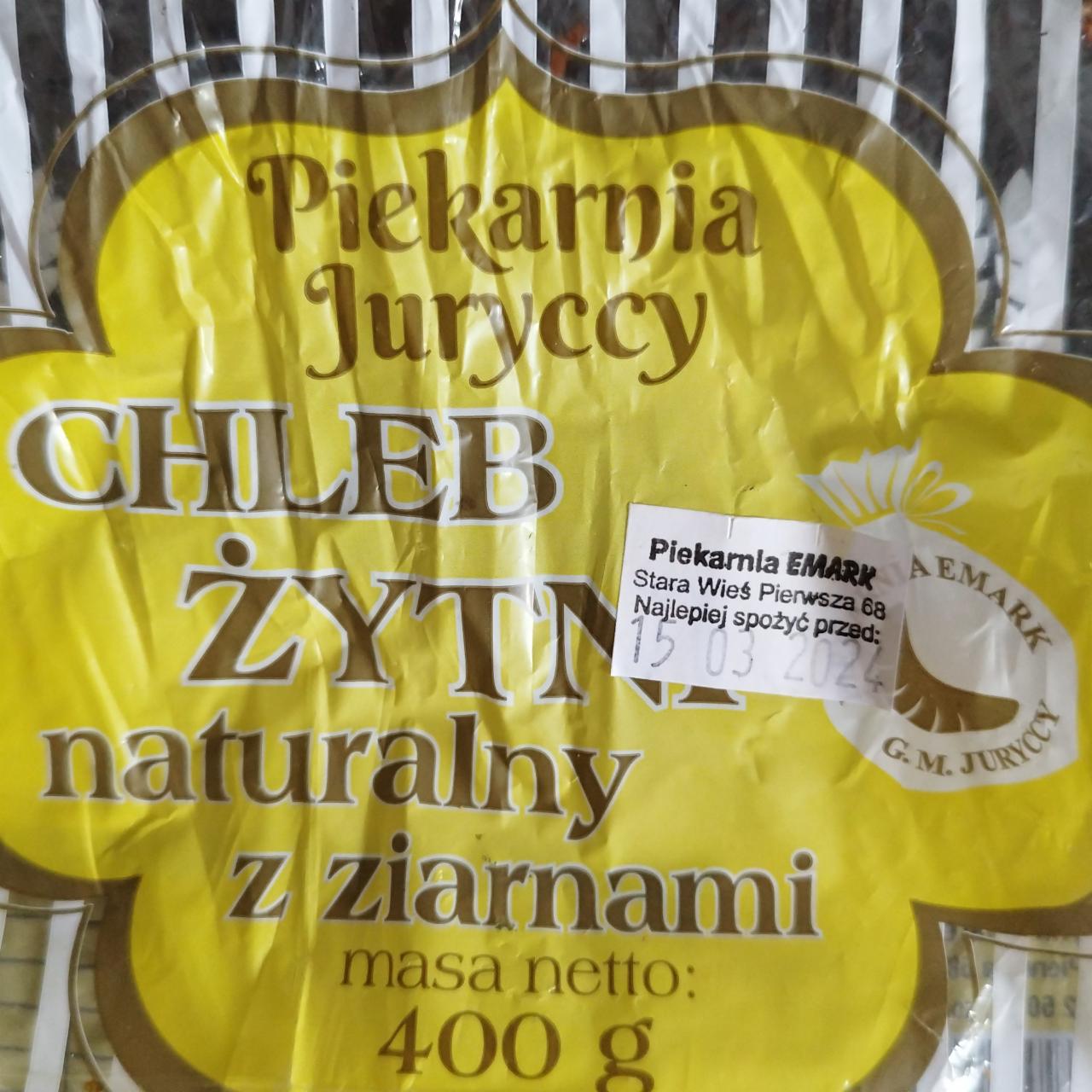 Zdjęcia - Chleb żytni naturalny z ziarnami Piekarnia Juryccy