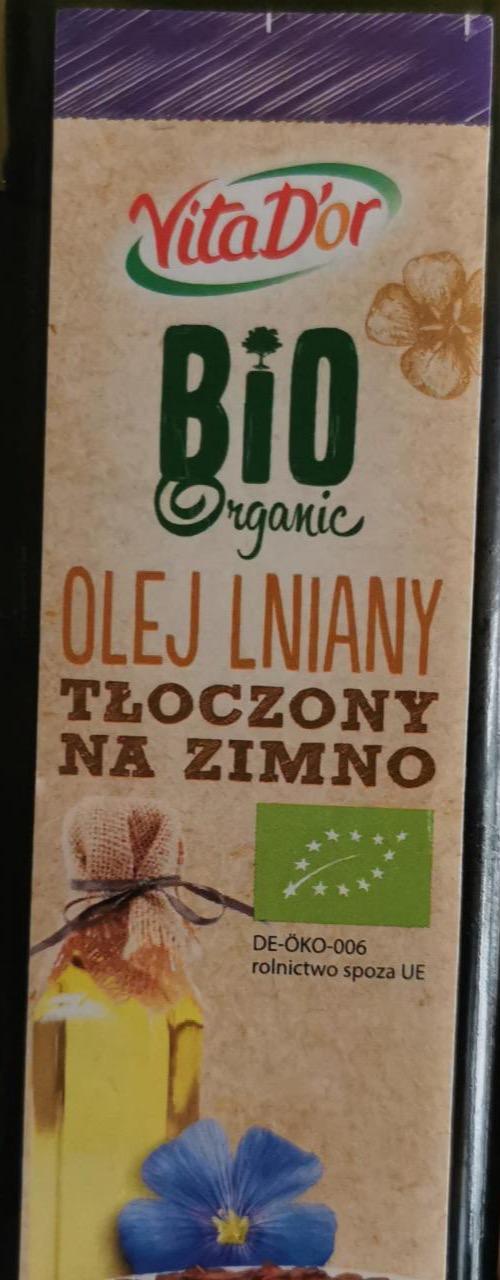 Zdjęcia - Bio Organic Olej lniany tłoczony na zimno VitaD'or