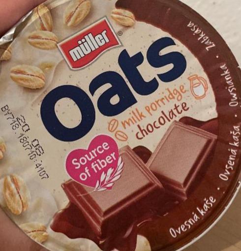 Zdjęcia - Müller Oats! Owsianka z sosem o smaku czekoladowym 160 g