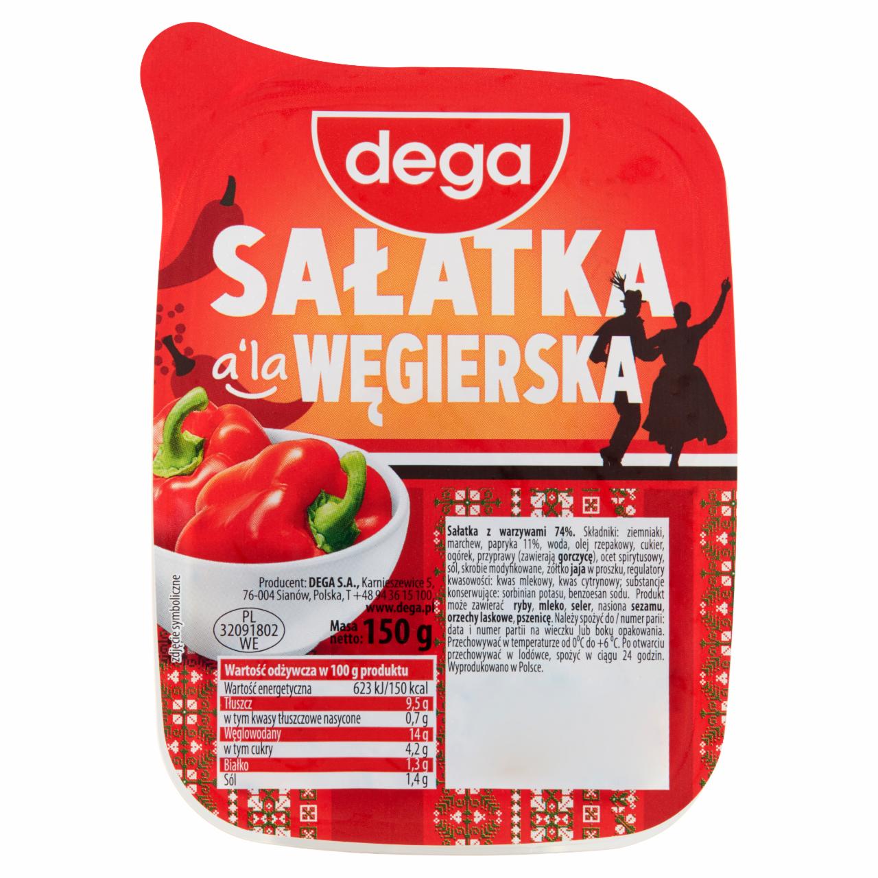 Zdjęcia - dega Sałatka a'la węgierska 150 g