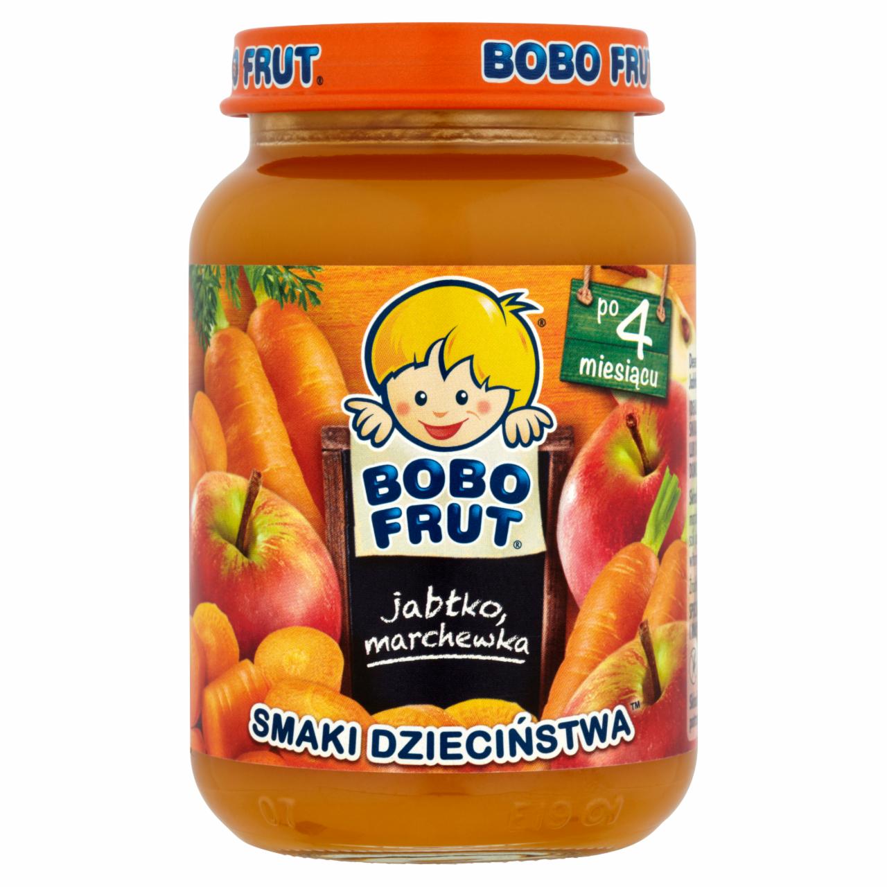 Zdjęcia - Bobo Frut Smaki Dzieciństwa Jabłko marchewka po 4 miesiącu 185 g