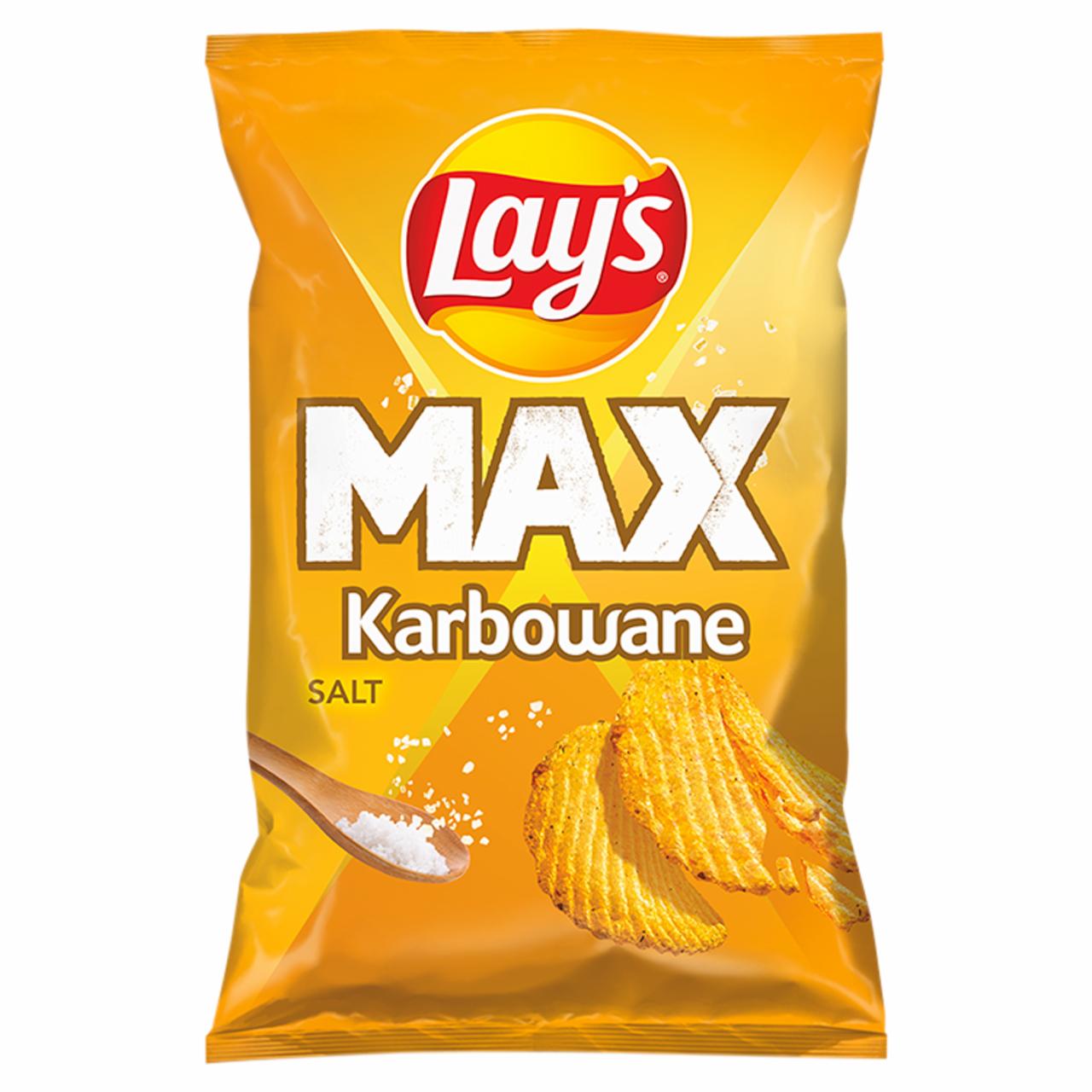 Zdjęcia - Lay's Max Chipsy ziemniaczane karbowane solone 120 g