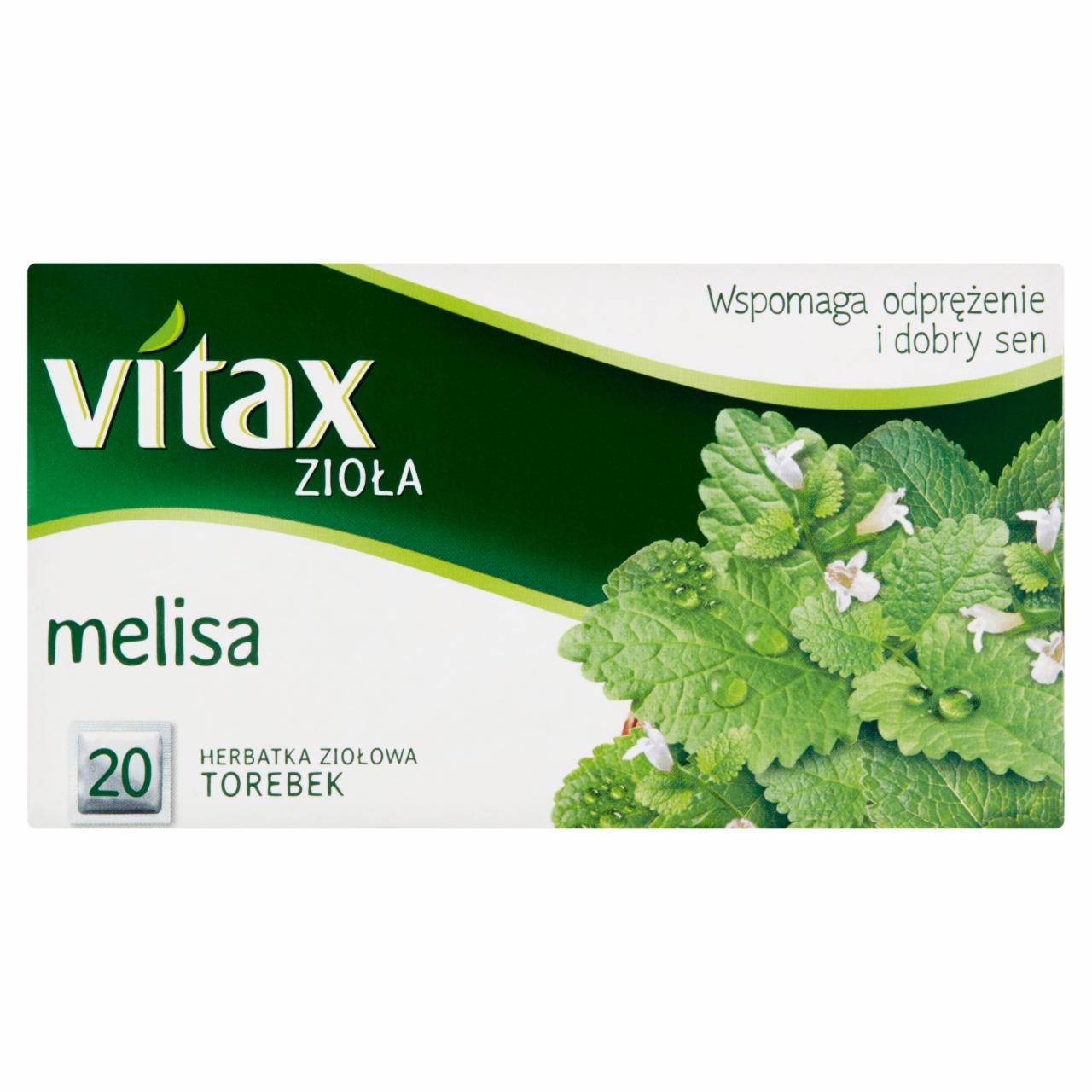 Zdjęcia - Vitax Zioła Herbatka ziołowa melisa 30 g (20 x 1,5 g)