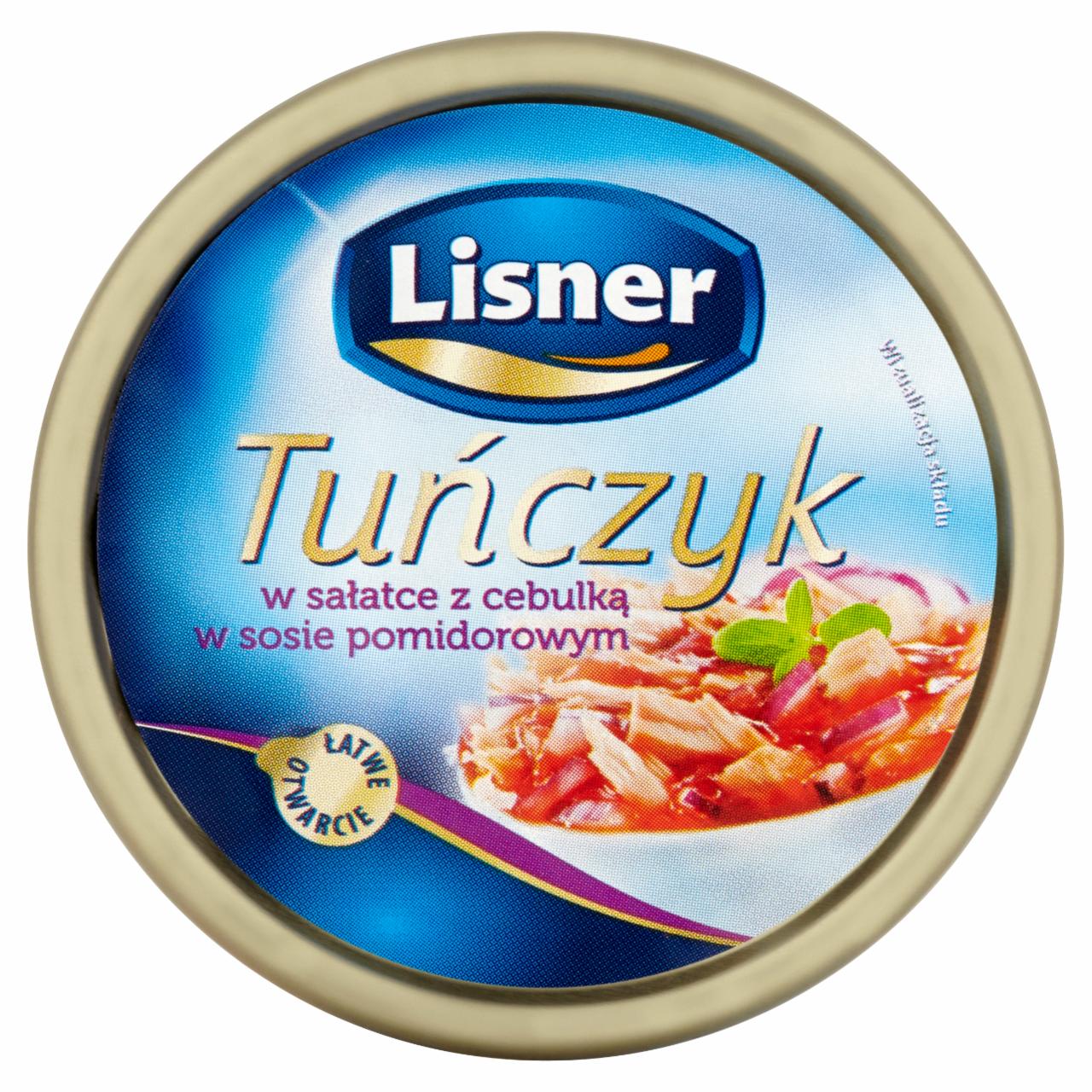 Zdjęcia - Lisner Tuńczyk w sałatce z cebulką w sosie pomidorowym 85 g