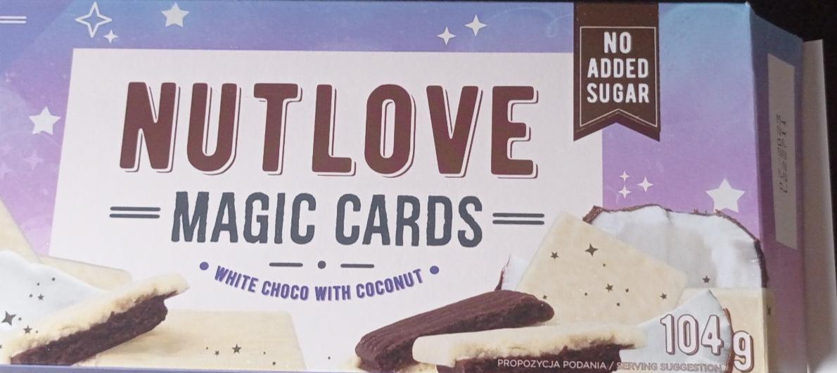 Zdjęcia - nutlove magic cards biała czekolada z kokosem