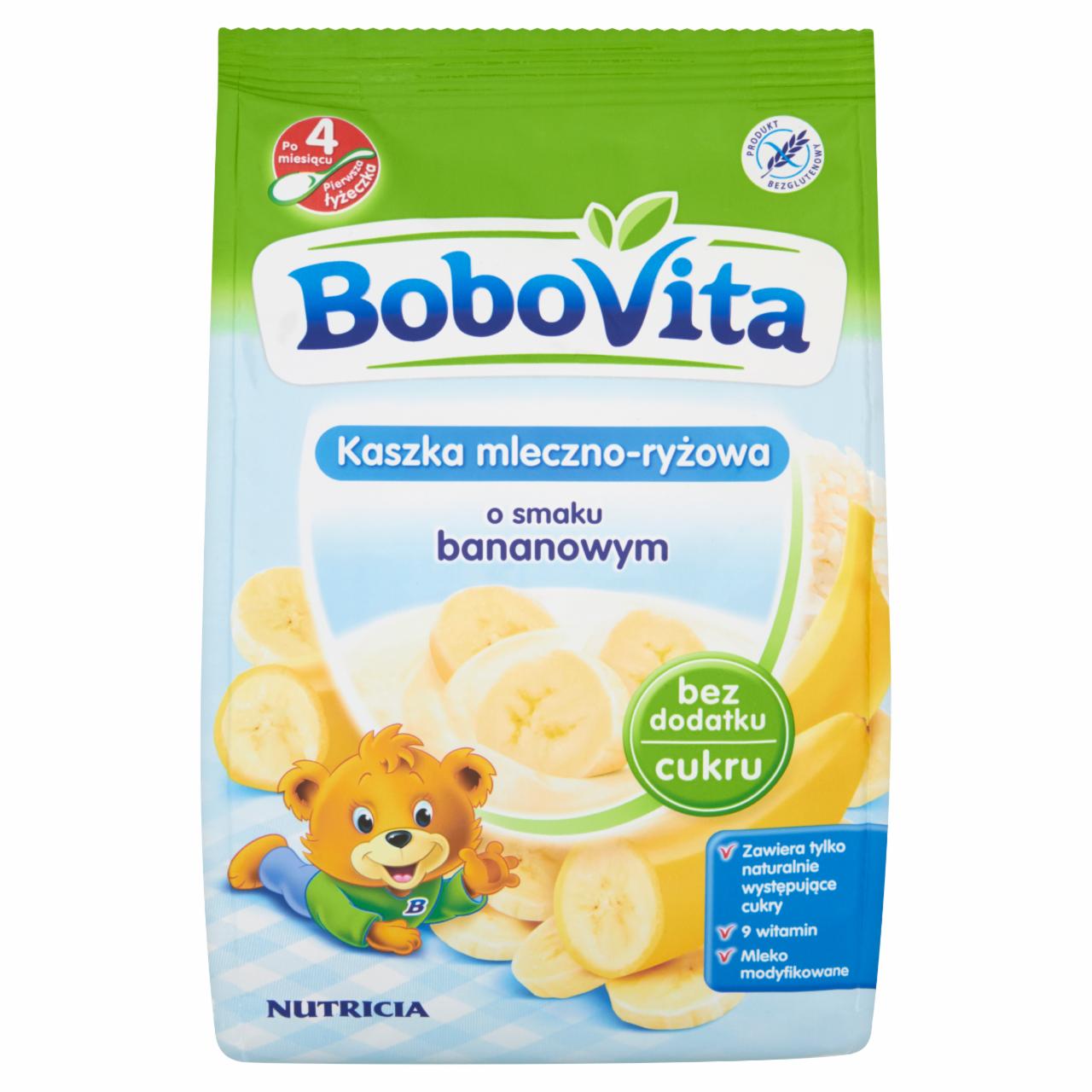 Zdjęcia - BoboVita Kaszka mleczno-ryżowa o smaku bananowym po 4 miesiącu 230 g