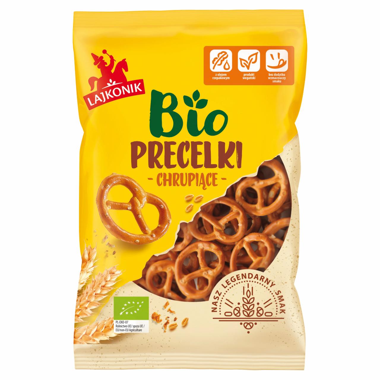 Zdjęcia - Lajkonik Bio precelki chrupiące 100 g