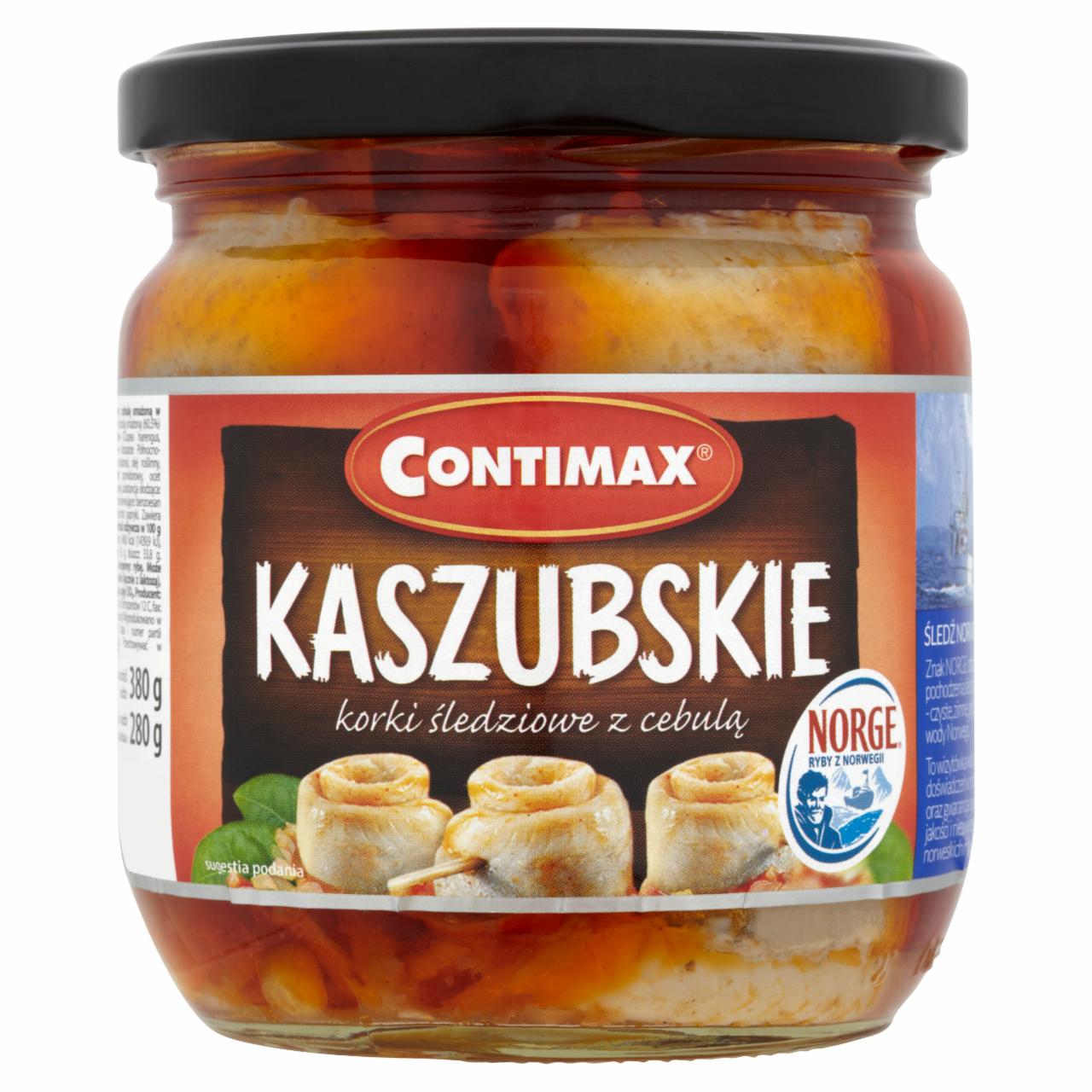 Zdjęcia - Contimax Kaszubskie Korki śledziowe z cebulą 380 g