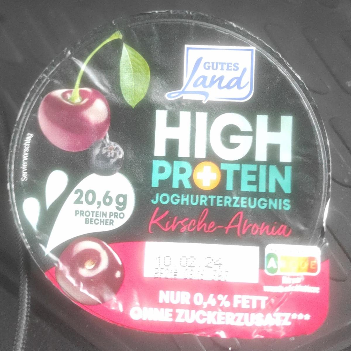Zdjęcia - High Protein Joghurterzeugnis Kirsche-Aronia Gutes Land