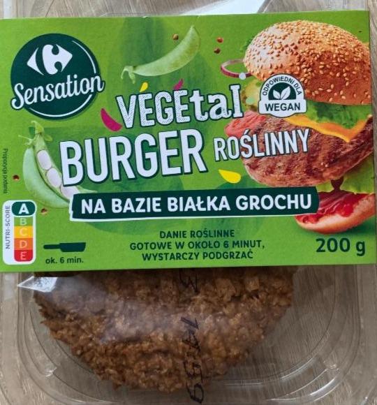 Zdjęcia - burger roślinny vegetal carrefour sensation