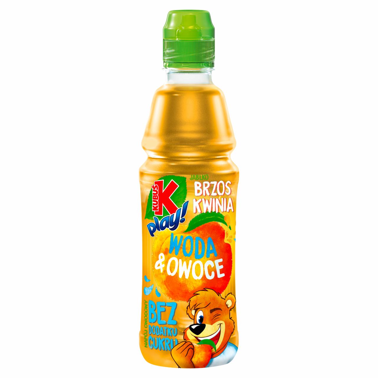 Zdjęcia - Kubuś Play! Woda & owoce Napój owocowy jabłko brzoskwinia 400 ml