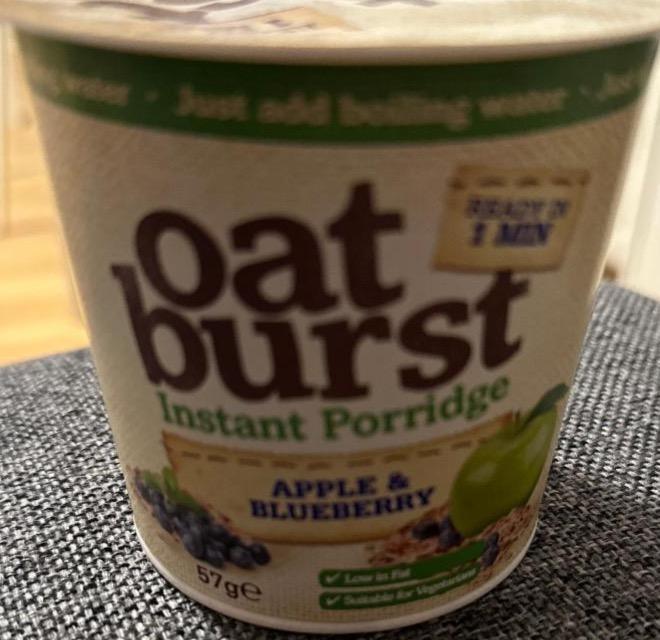 Zdjęcia - Oat burst Instant Porridge Apple & Blueberry