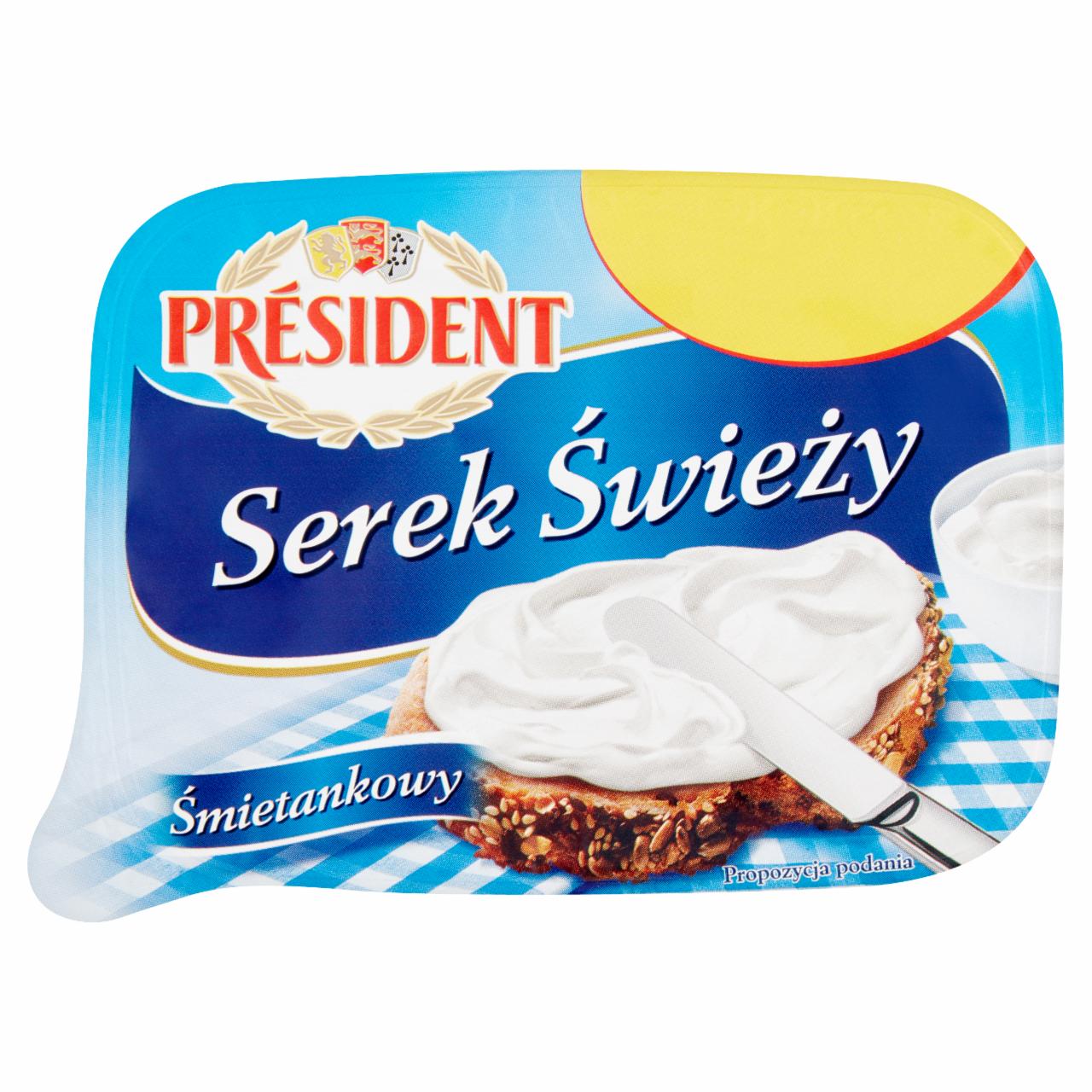 Zdjęcia - Président Serek Świeży śmietankowy 140 g