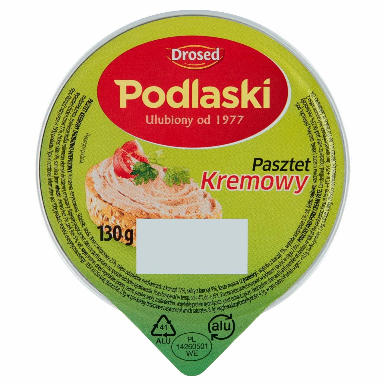 Zdjęcia - Drosed Podlaski Pasztet kremowy 130 g