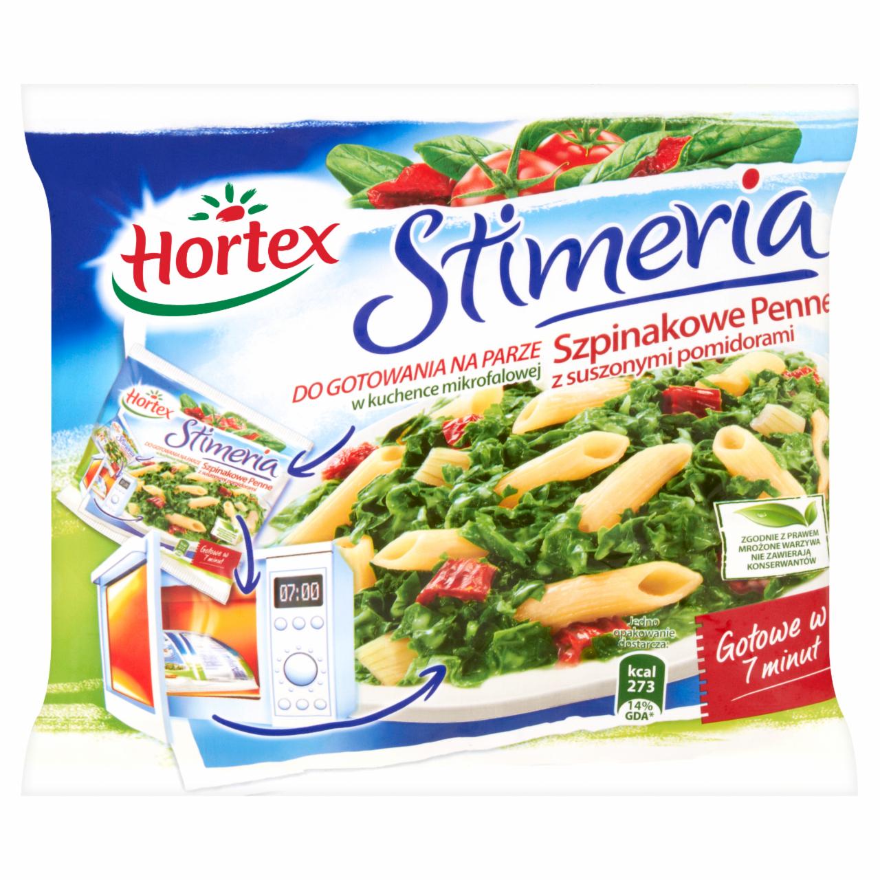 Zdjęcia - Hortex Stimeria Szpinakowe Penne z suszonymi pomidorami 300 g