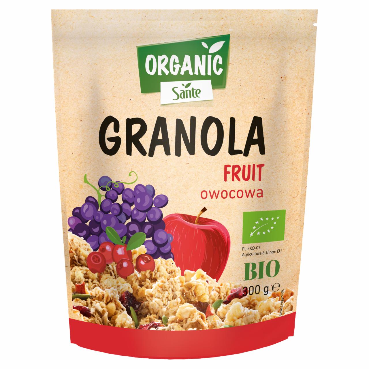 Zdjęcia - Sante Organic Granola owocowa 300 g
