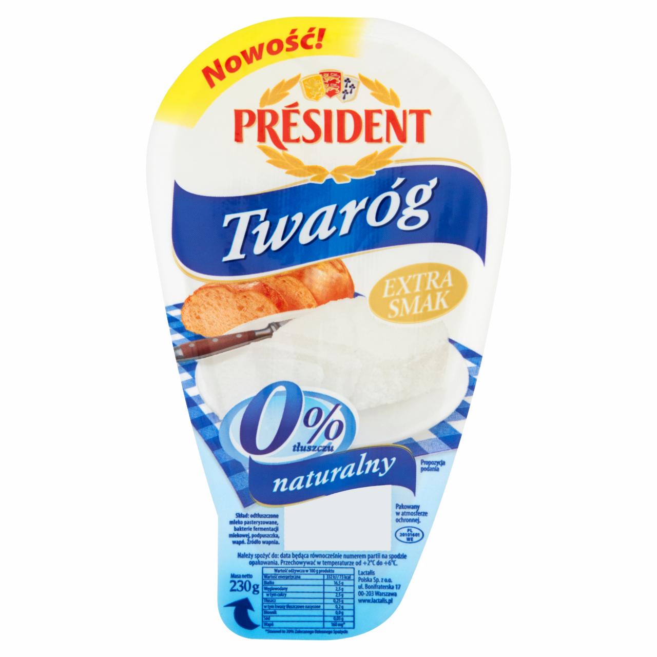 Zdjęcia - Président Twaróg naturalny 0% 230 g