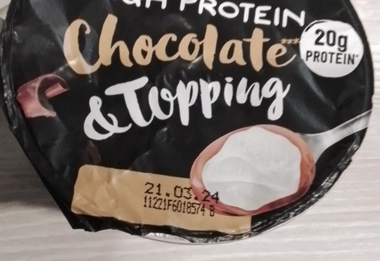Zdjęcia - Pudding proteinowy czekoladowy z polewą Ehrmann