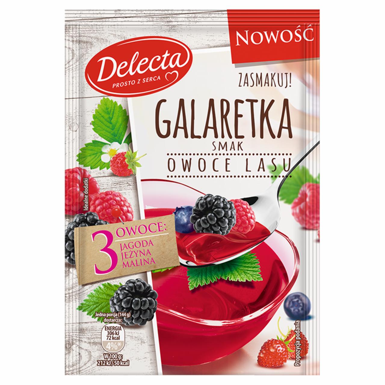 Zdjęcia - Delecta Galaretka smak owoce lasu 75 g