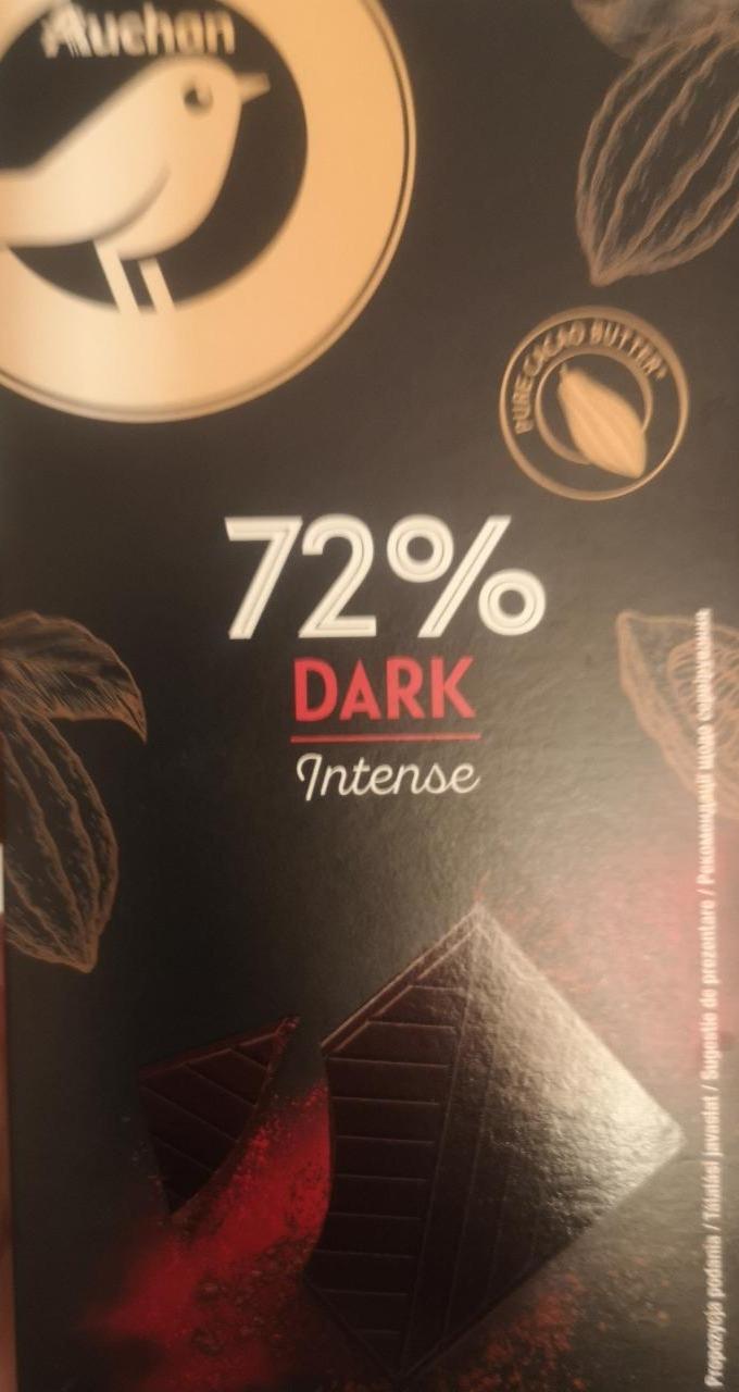 Zdjęcia - Auchan gold 72% dark Czekolada