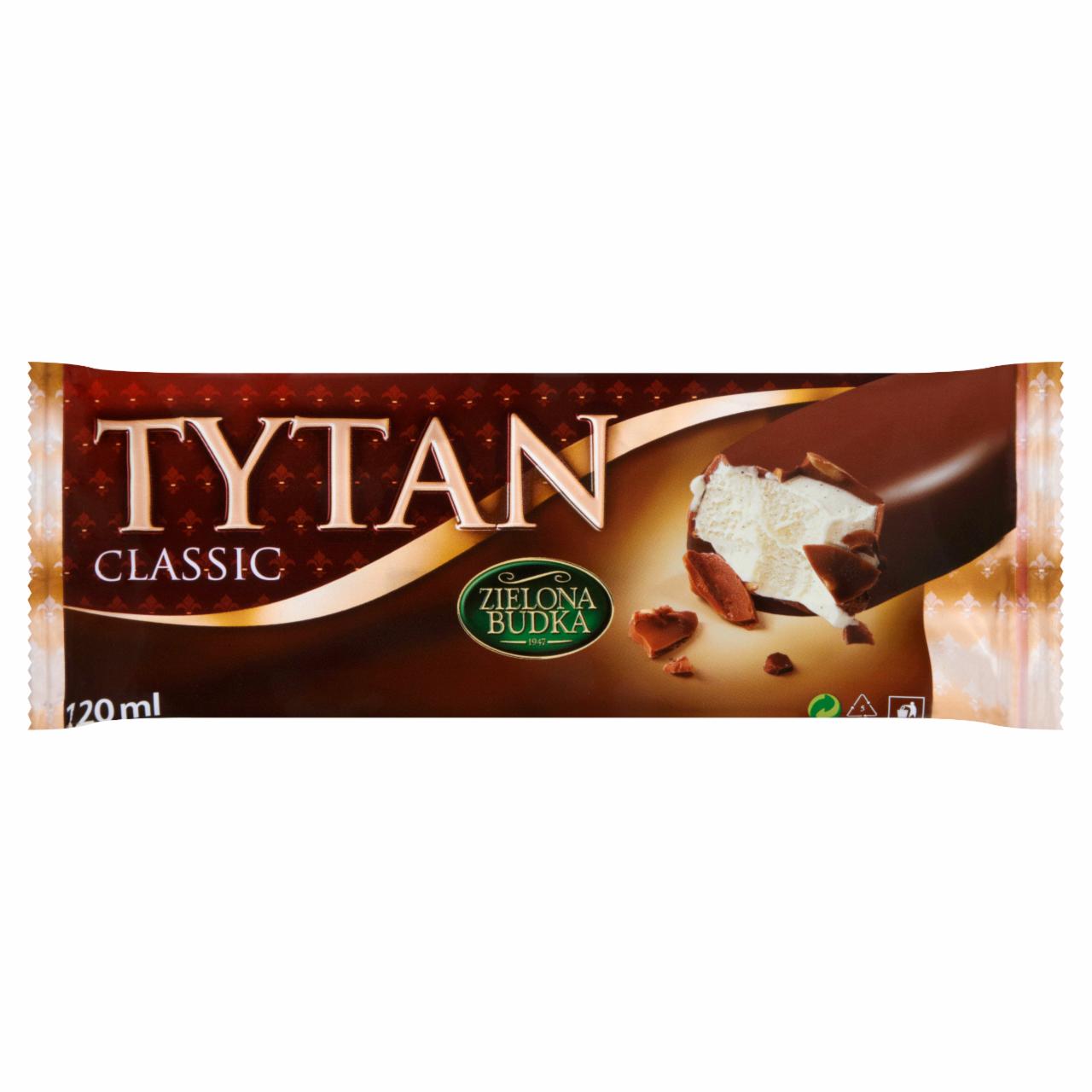 Zdjęcia - Zielona Budka Tytan Classic Lody waniliowe w mlecznej czekoladzie 120 ml