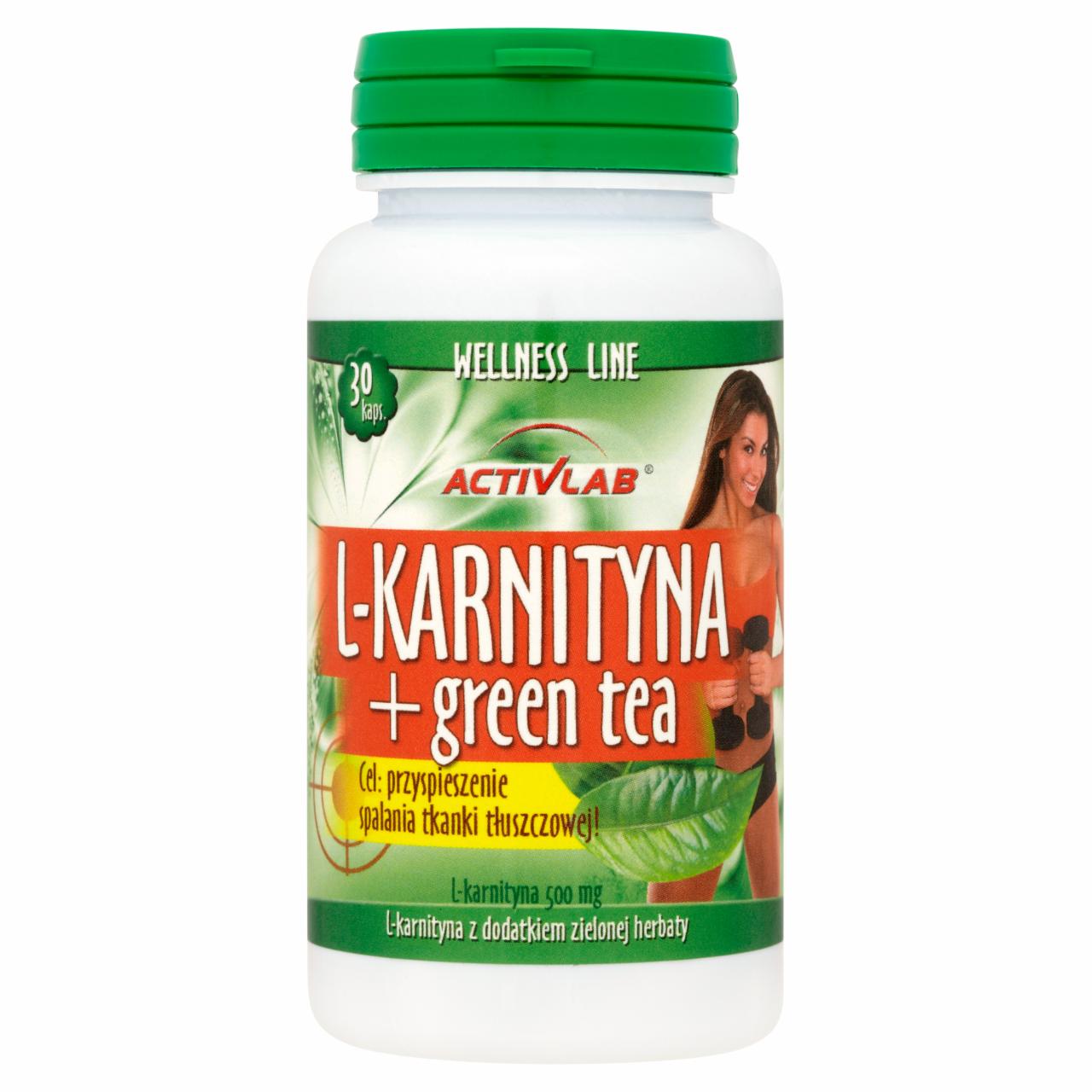 Zdjęcia - ActivLab Wellness Line L-karnityna plus green tea Dietetyczny środek spożywczy 30 kapsułek