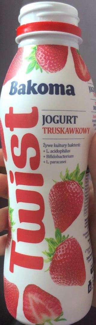 Zdjęcia - Twist jogurt truskawkovy Bakoma